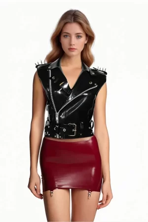 Latex Amy Moto Vest