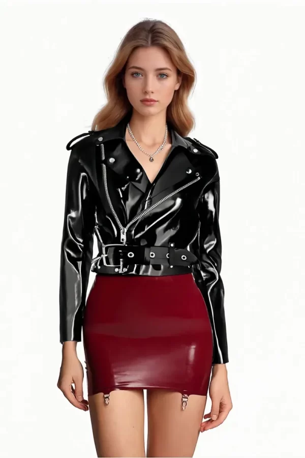 Latex Staci Moto Jacket