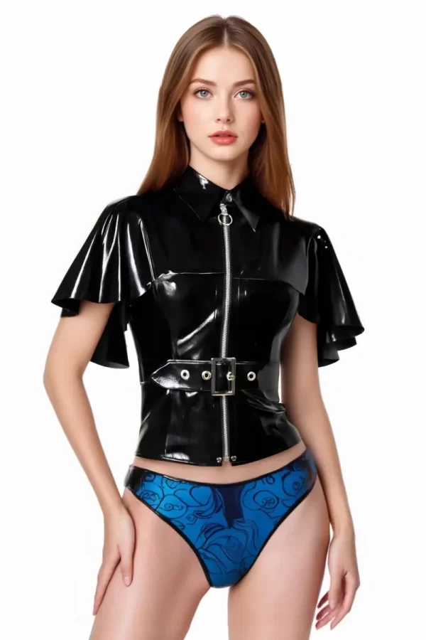 Latex Lulu Capelet Top