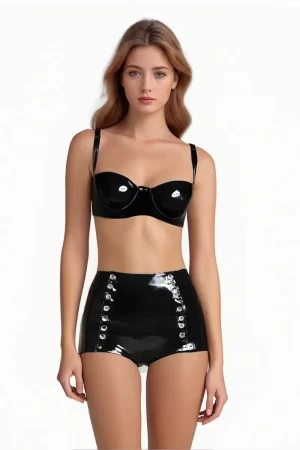 Latex Frankie Snap Shorts