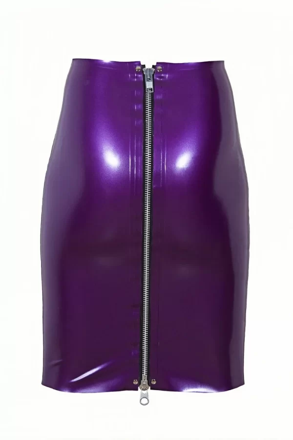 Latex Dina Zip Skirt