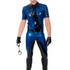 Latex Male Sports Hooded Tracksuit Jacket