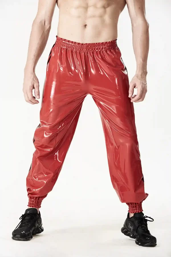 Latex Male Elasticated Sports Tracksuit Pants