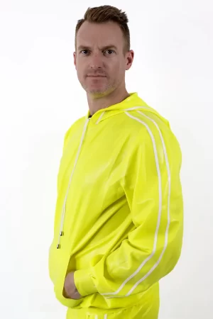 Latex Male Standard Latex Sports Tracksuit Jacket