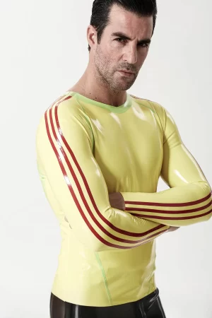 Latex Male Long-Sleeved Sportsman T-Shirt