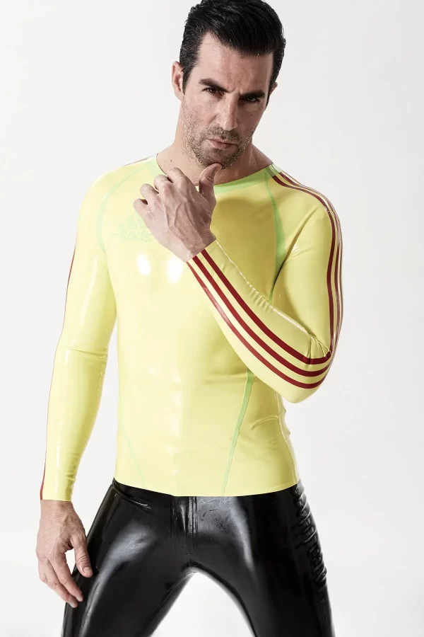 Latex Male Long-Sleeved Sportsman T-Shirt