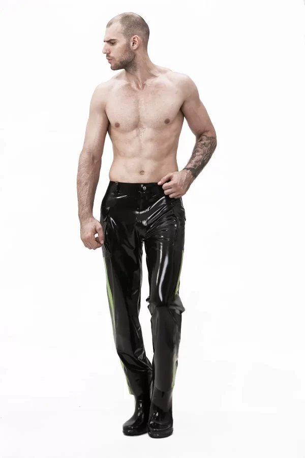 Latex Male Emergency Latex Uniform Pants