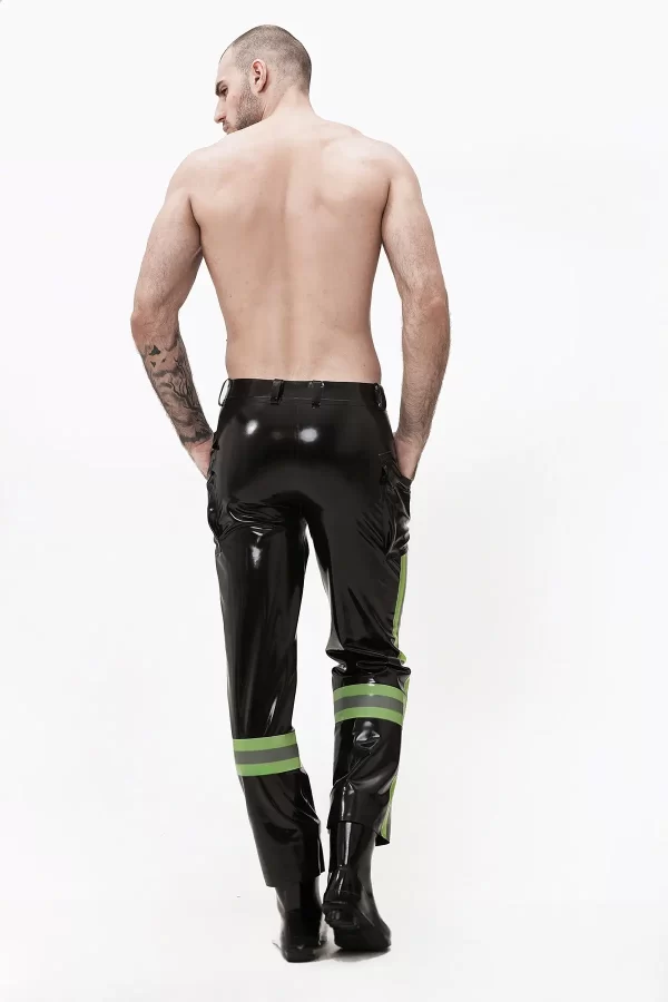 Latex Male Emergency Latex Uniform Pants