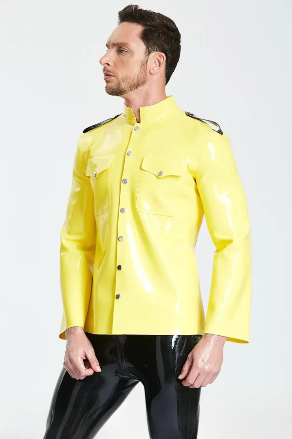 Latex Male Maritime Jacket