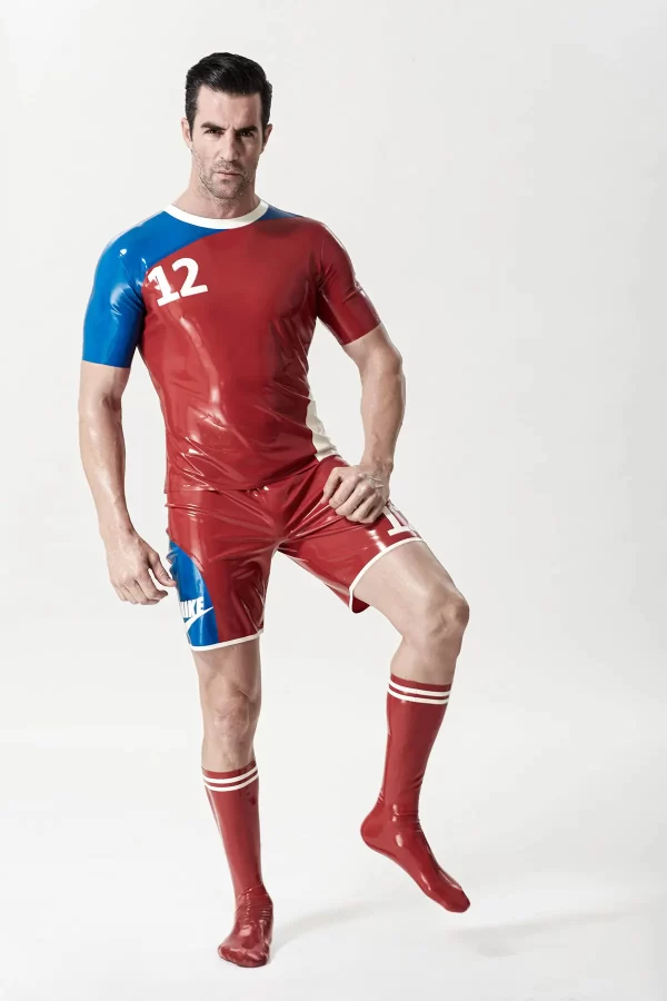 Latex Male Footballer Latex Outfit