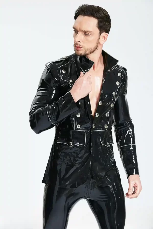 Latex Male Confederate Jacket