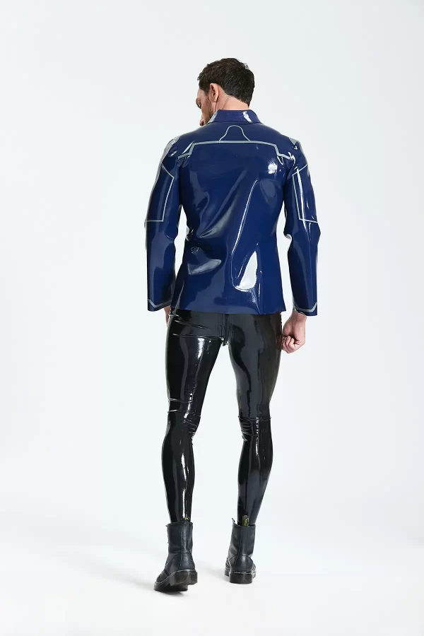 Latex Male Debonair Cross-over Jacket