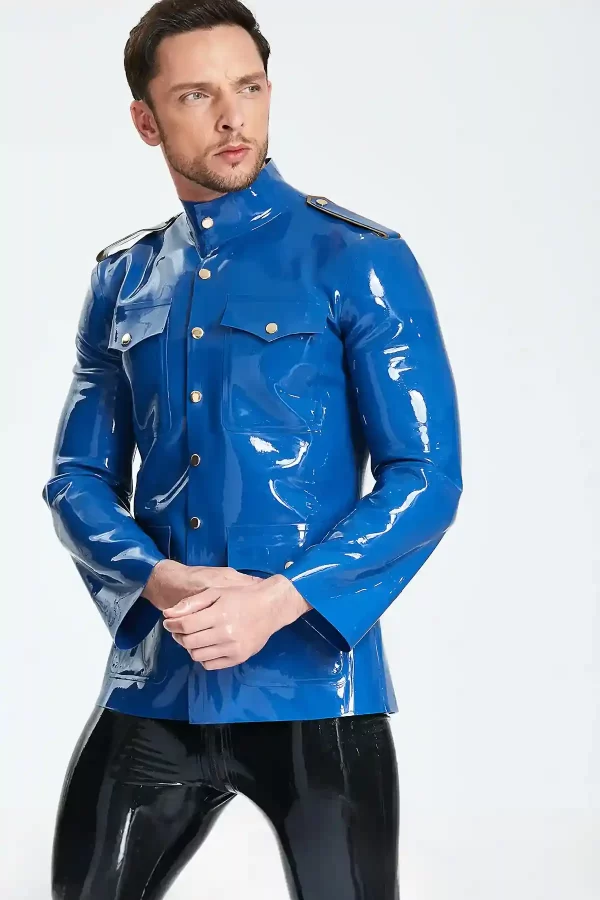 Latex Male Officer Jacket