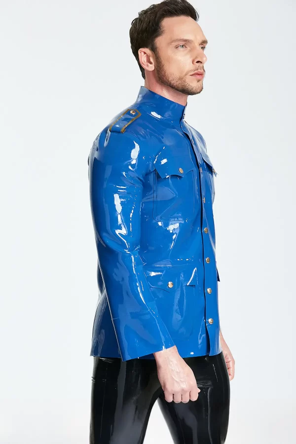 Latex Male Officer Jacket