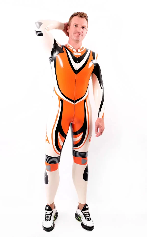 Latex Male Trackster MotoGP Style Latex Suit