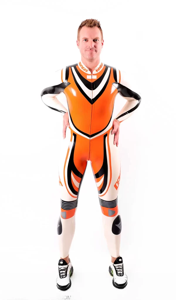 Latex Male Trackster MotoGP Style Latex Suit