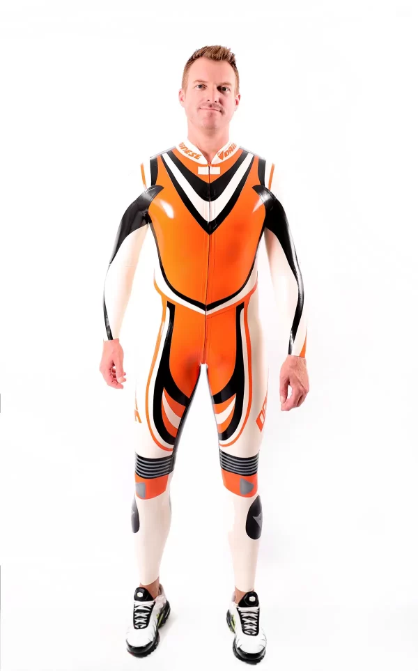 Latex Male Trackster MotoGP Style Latex Suit