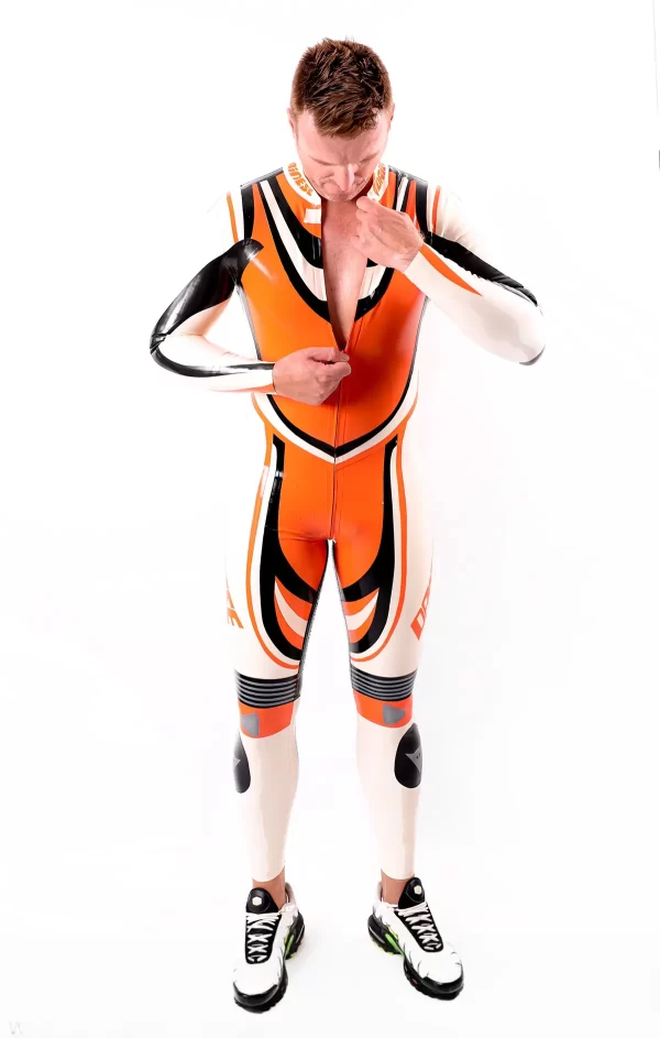 Latex Male Trackster MotoGP Style Latex Suit