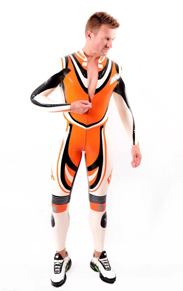 Latex Male Trackster MotoGP Style Latex Suit