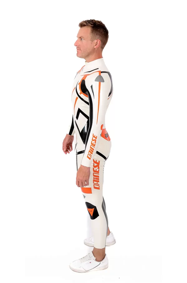 Latex Male MotoGP Circuit Branded Motorcycle Latex Suit