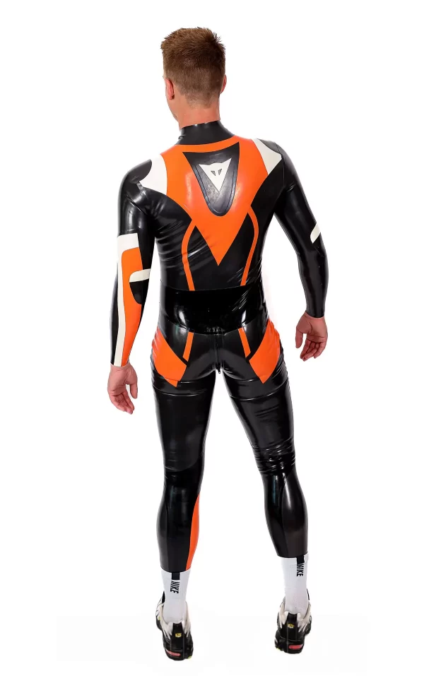 Latex Male Speedster MotoGP Style Latex Motorcycle Suit