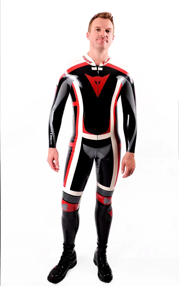 Latex Male Classic Moto Suit