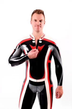 Latex Male Classic Moto Suit