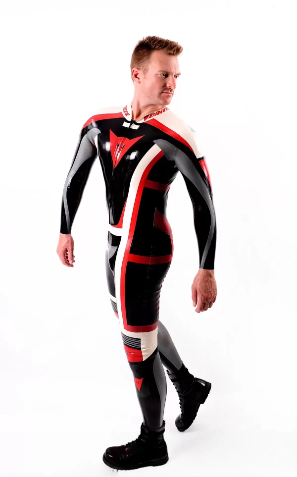 Latex Male Classic Moto Suit