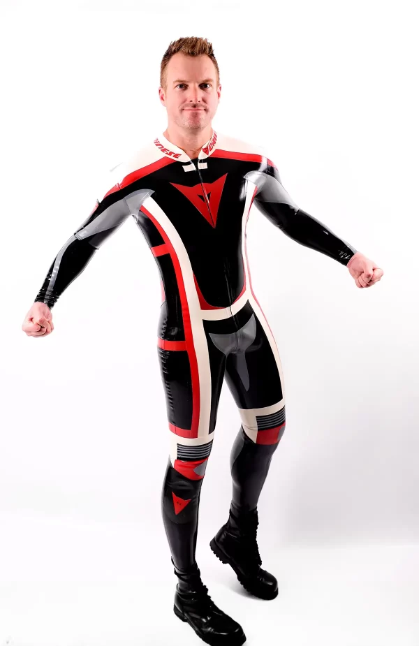 Latex Male Classic Moto Suit