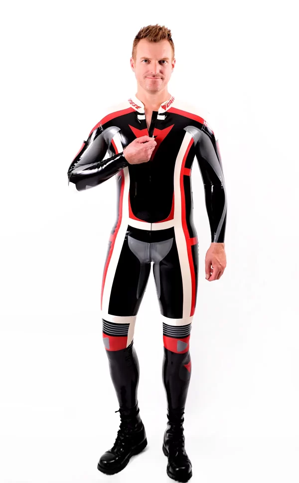 Latex Male Classic Moto Suit