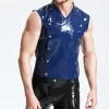 Latex Male Latex Motorcycle Branding Pants