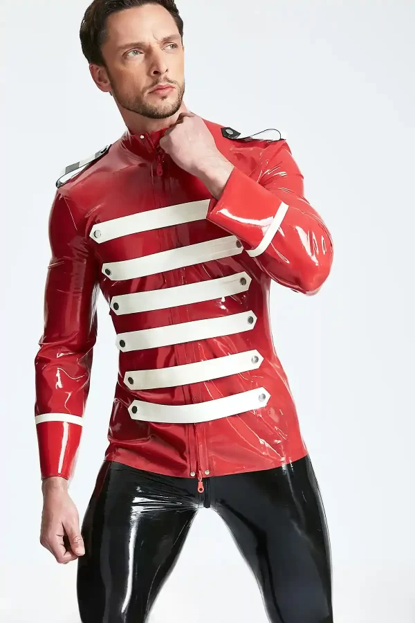 Latex Male Bandleader Tunic Jacket