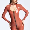 Latex Breast Appealing Catsuit