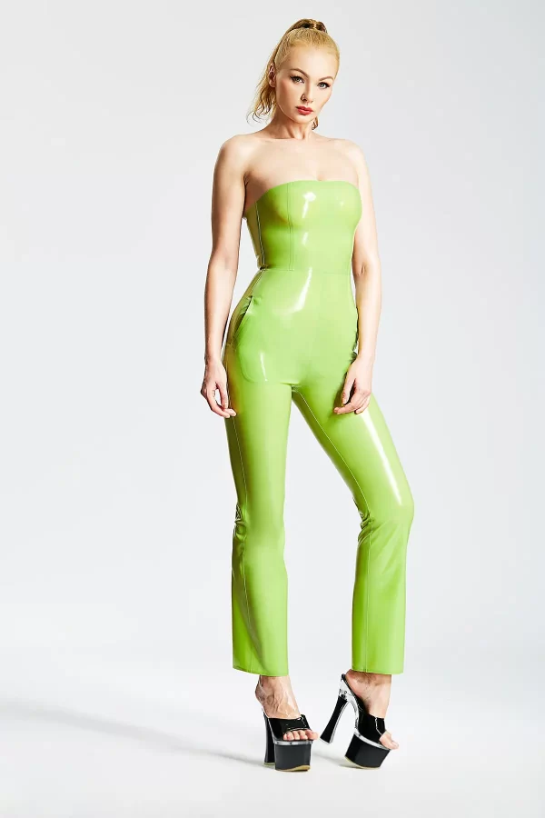 Latex Cute Low-cut Female Jumpsuit