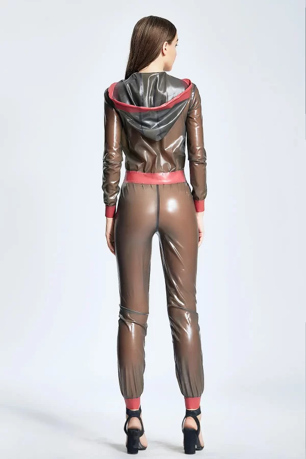 Latex Weekender Hooded Jumpsuit