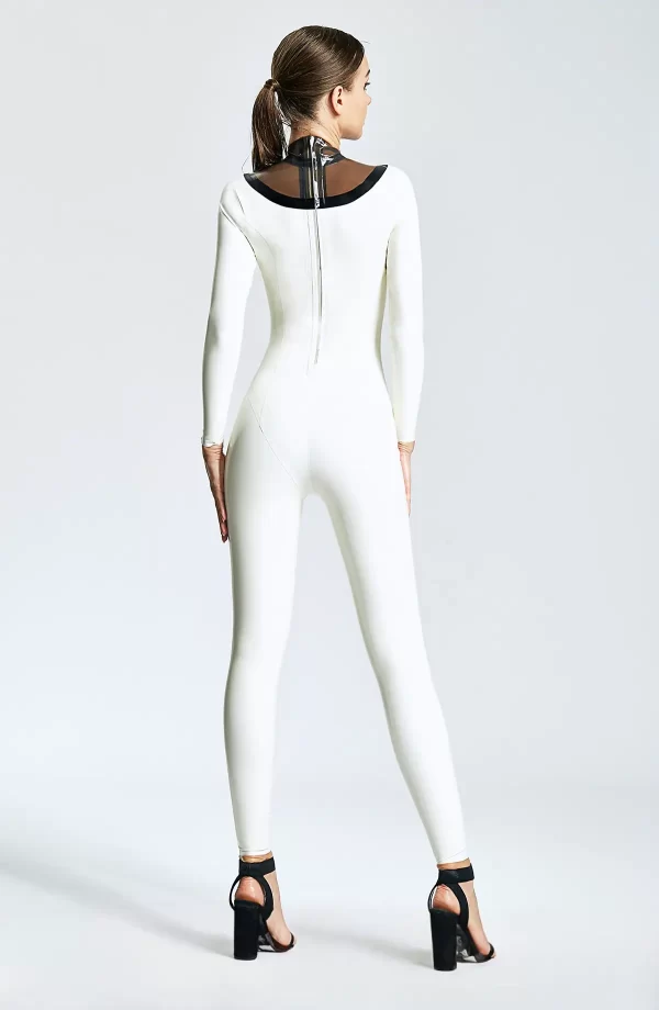 Latex Forme V Profonde Catsuit