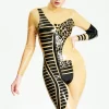 Latex 3-Stars Shoulder-zip Catsuit