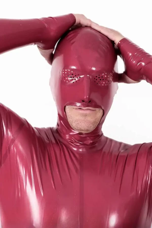 Male Mouth-Entry Gimp Suit with Sheath