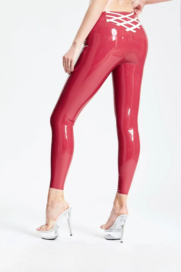 Latex Criss-Cross Tights