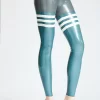 Latex Crisscross Sheer Glossy Leggings