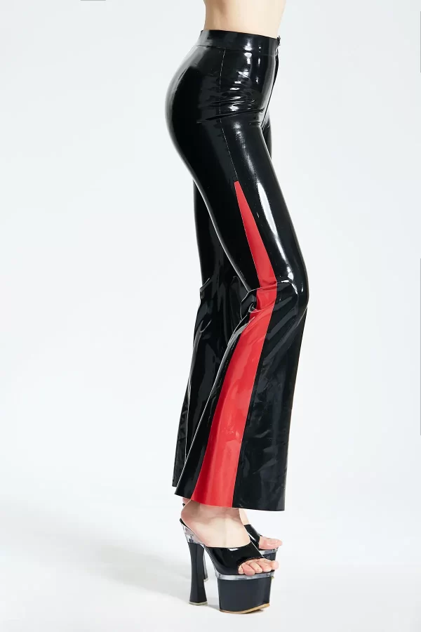 Latex Flared Leg Jeans