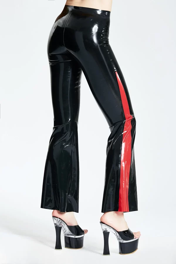 Latex Flared Leg Jeans