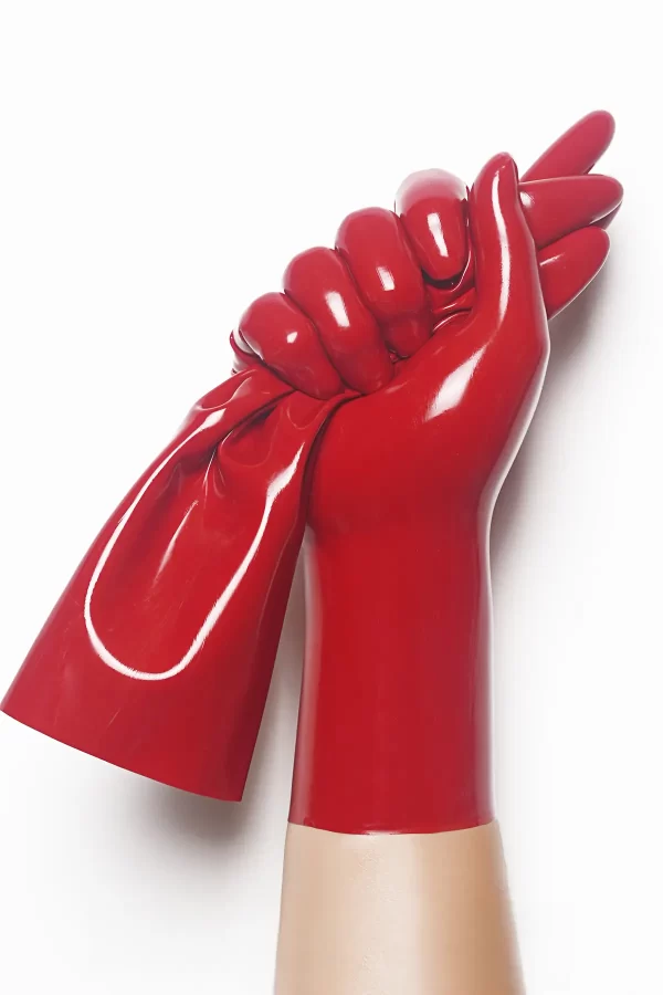 Latex Red Classic Short Molded Gloves