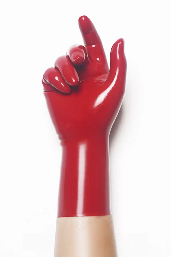 Latex Red Classic Short Molded Gloves