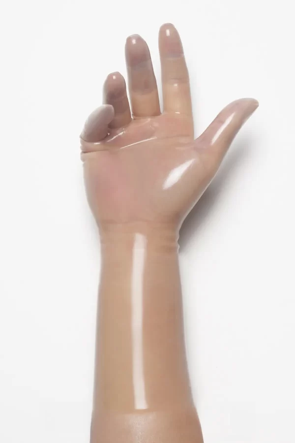 Latex Translucent Natural Classic Short Molded Gloves