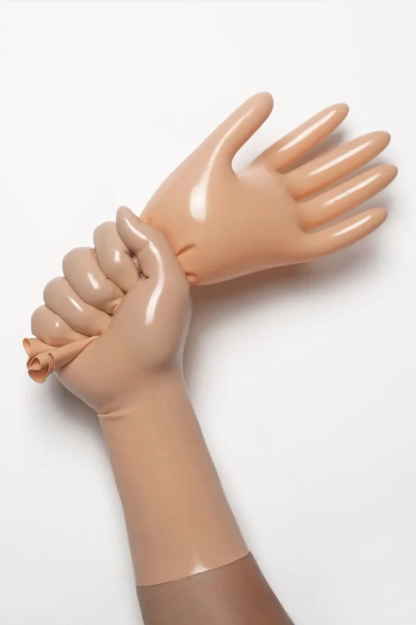 Latex Mannequin Classic Short Molded Gloves