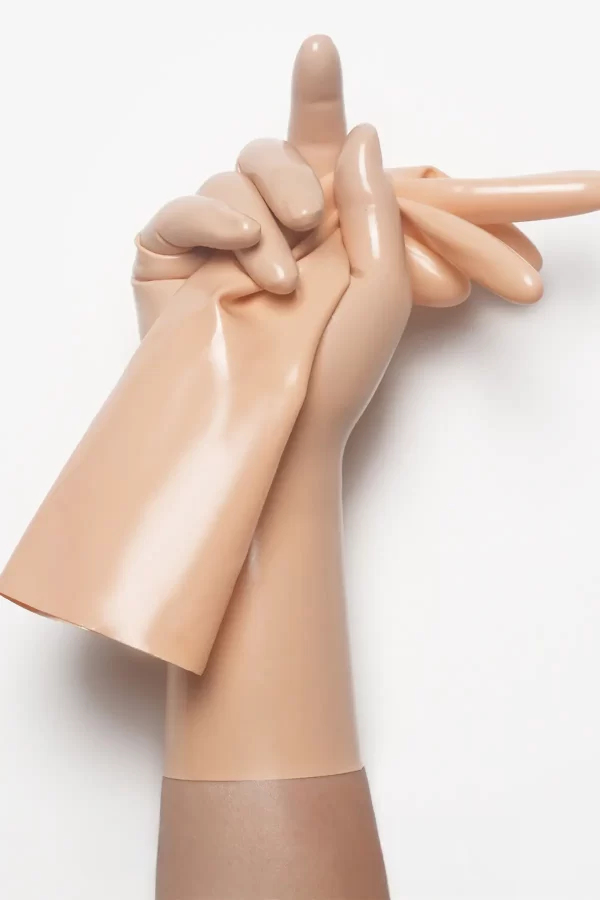 Latex Mannequin Classic Short Molded Gloves