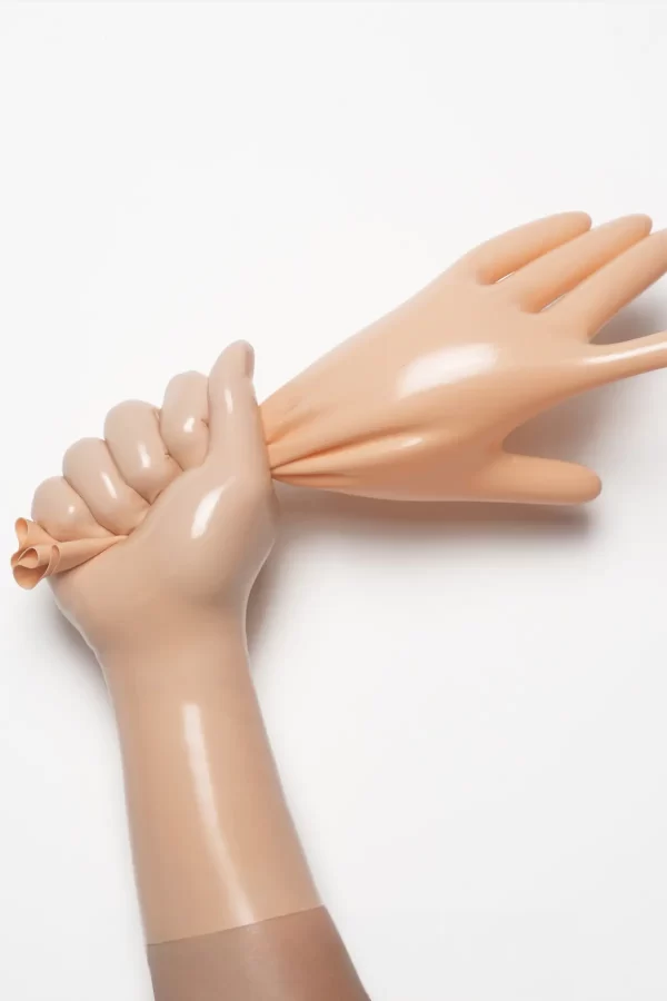 Latex Mannequin Classic Short Molded Gloves