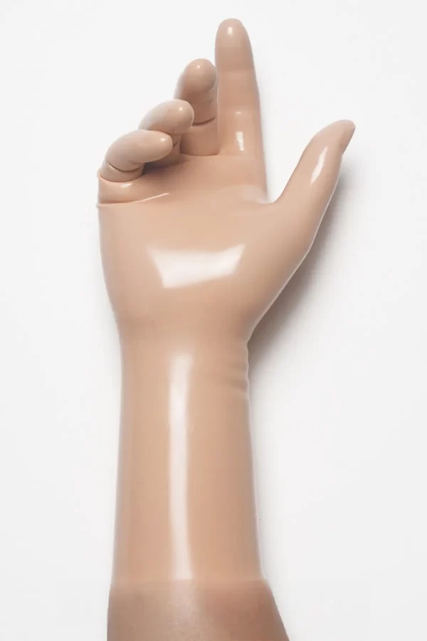 Latex Mannequin Classic Short Molded Gloves